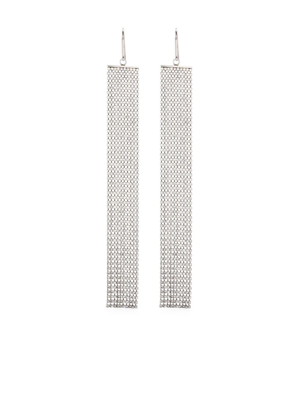 ISABEL MARANT glass crystal-embellished drop earrings - Silver | Farfetch Global