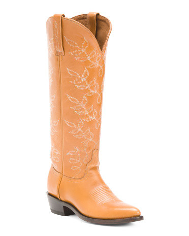 Leather Tall Western Cowboy Boots | TJ Maxx