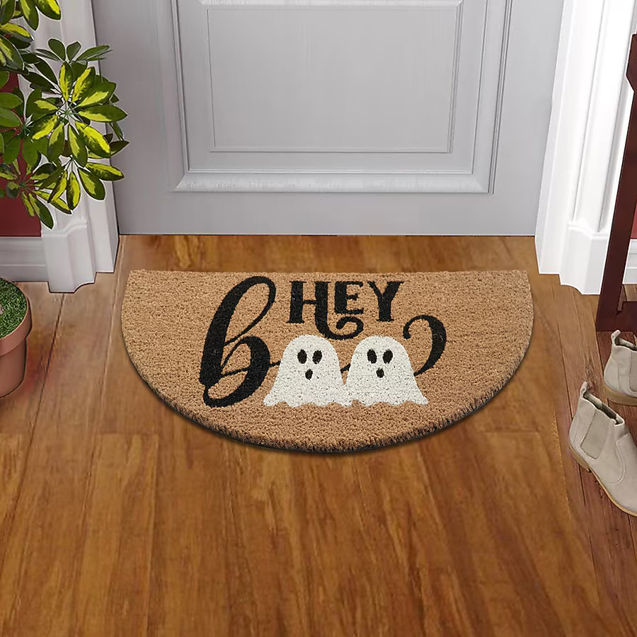 Style Selections 18-in x 30-in Natural Coir Non-Slip Grip Indoor or outdoor Summer Door Mat | Lowe's