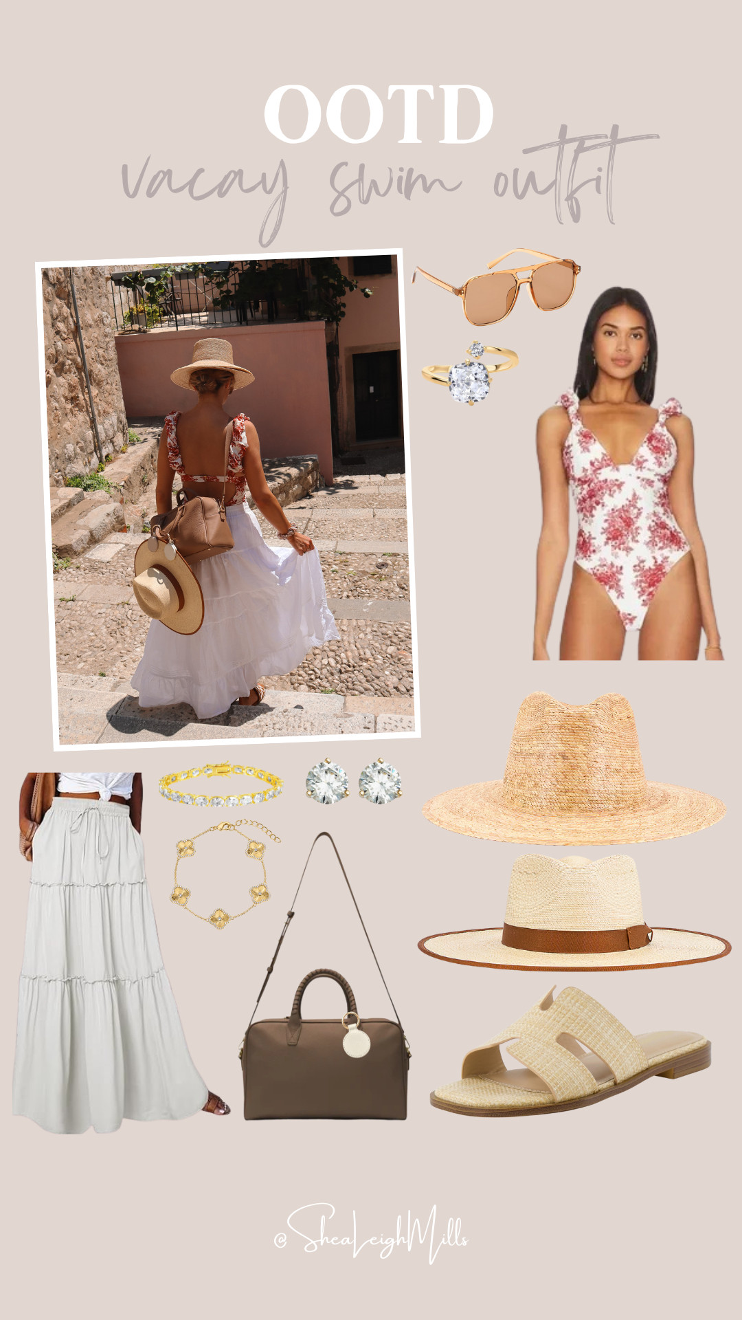 Swim-ready in florals and flowy layers. Perfect for exploring before the beach!

#europevacation #travelstyle #vacaylook #beachtrip #summerready 

 