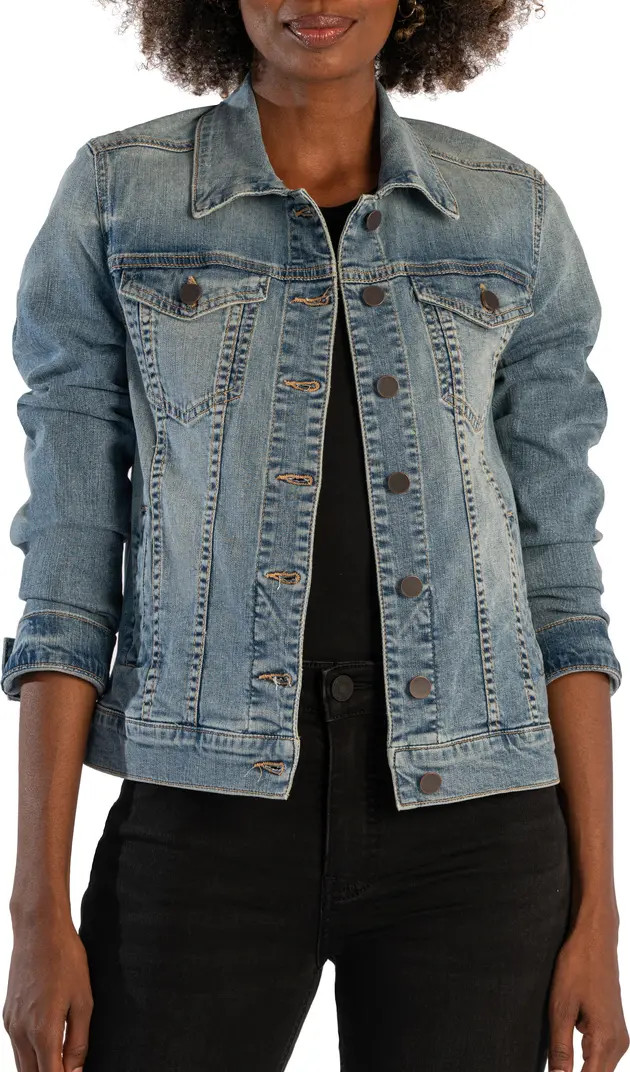 KUT from the Kloth Jacqueline Denim Trucker Jacket | Nordstrom | Nordstrom