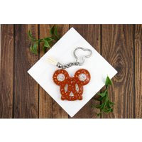 Pretzel Mouse Ears Park Food Keychain | Etsy (US)