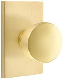 EMTEK Modern Rectangular Rosette Dummy, Pair with Matching Finish Laurent Round Knob - Choice of ... | Amazon (US)