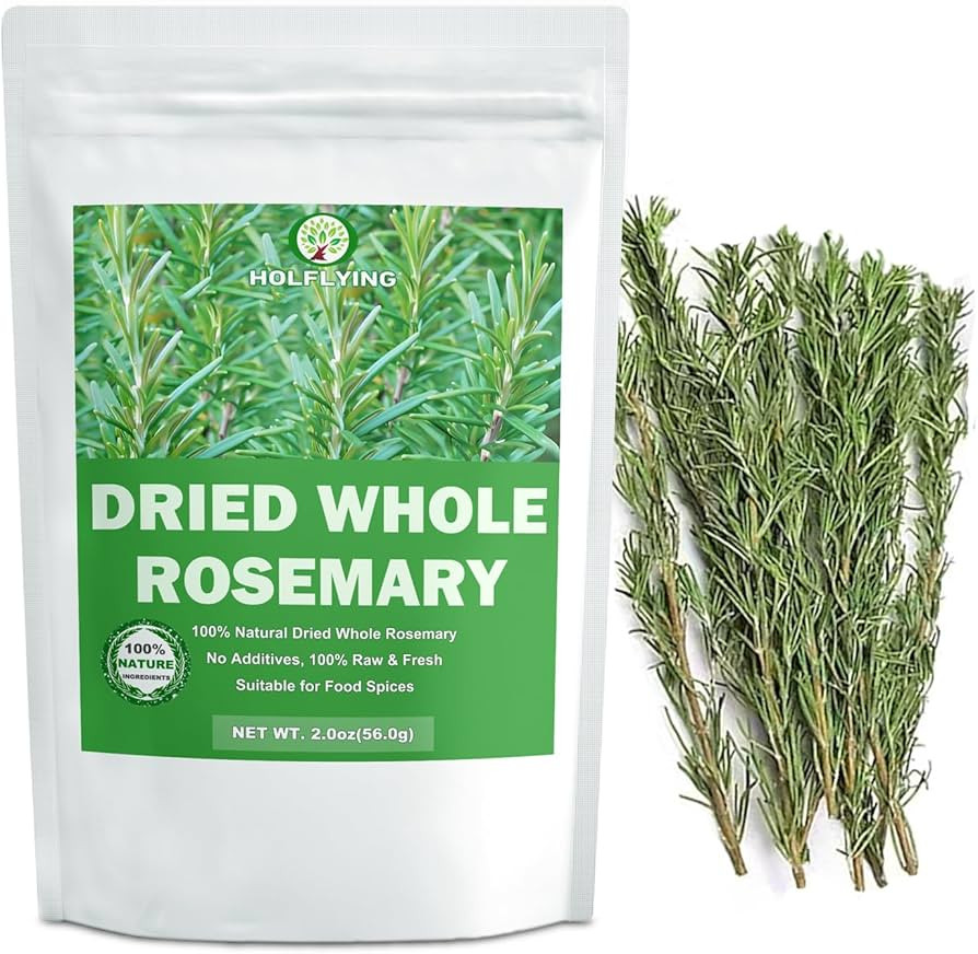 100% Natural Dried Whole Rosemary Sprigs, 2.0 ounces, Rosemary Sprigs Spices, 30~40 Pcs Sprigs, P... | Amazon (US)