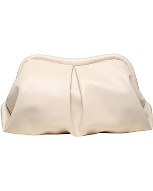 Verdusa Women's PU Leather Clutch Handbags Ruched Bag Purse | Amazon (US)