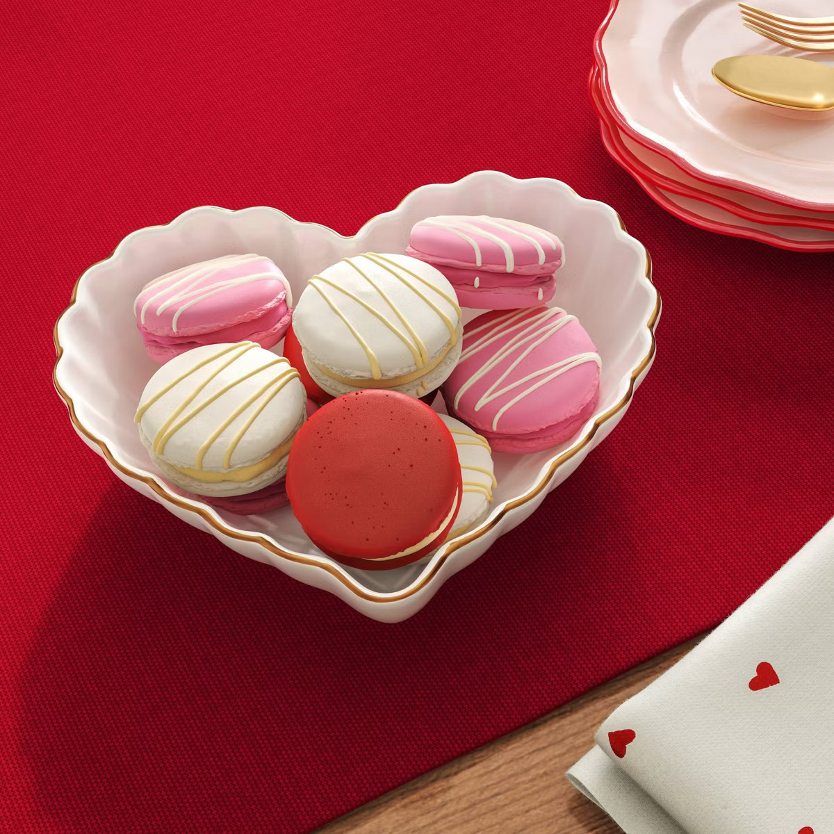 7oz Stoneware Figural Heart Candy Serving Bowl Ivory - Threshold™ | Target