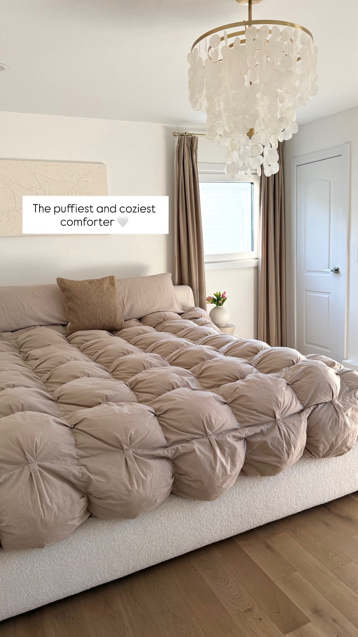 Sharing the puffiest and coziest comforter 🤍 my favorite find ✨🙌🏼 @onequince 

#LTKHome #LTKdayinmylife #LTKSaleAlert