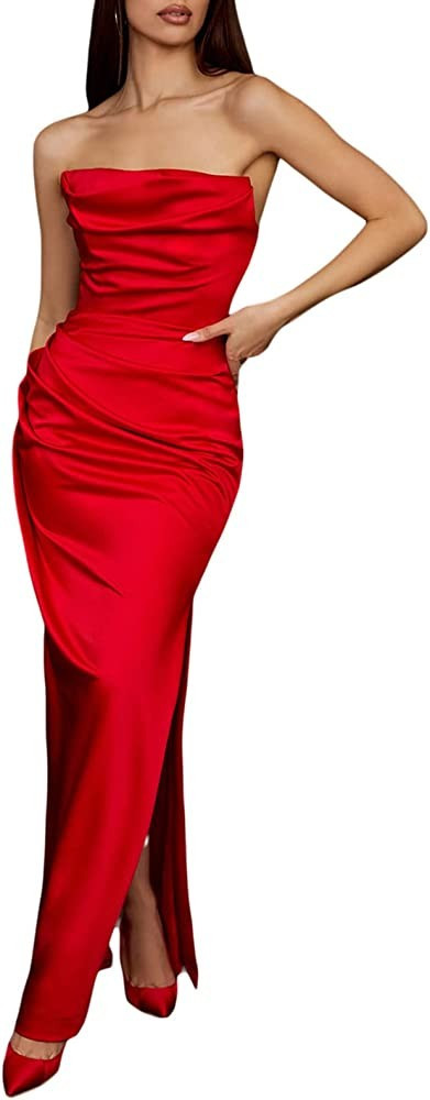Women's Hollow Out Flower Mini Dress Midi Dress Slim Fit A Line Lace Dress Fairy Cute Midi/Short Dre | Amazon (US)