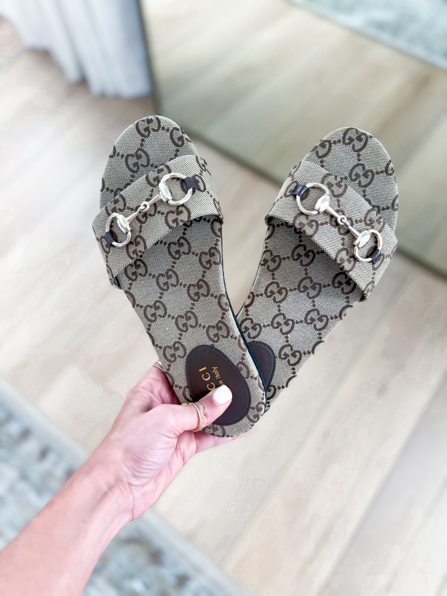 Gucci slide sandals with horsebit - I went up half a size. Resort wear, resort outfit. Vacation outfit. Spring slides. Spring shoes. Summer shoes. Summer style.

#LTKootd #LTKTravel #LTKSwim