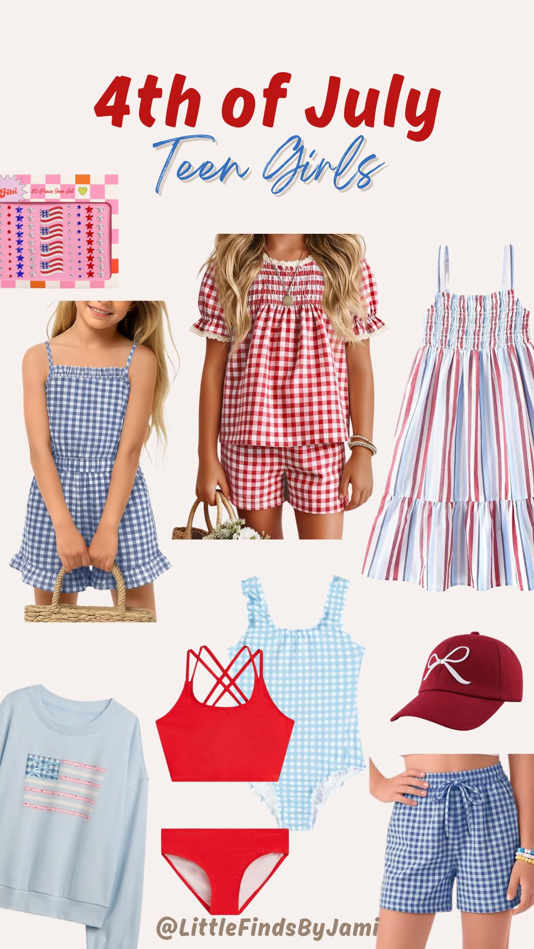 Teen girls 4th of July outfits and sets. Gingham. Summer finds. Dress. Swimsuit. Patriotic. Family vacation. Pool. Amazon finds. Girl mom. Tween.

#LTKKids #LTKootd #LTKmomlife