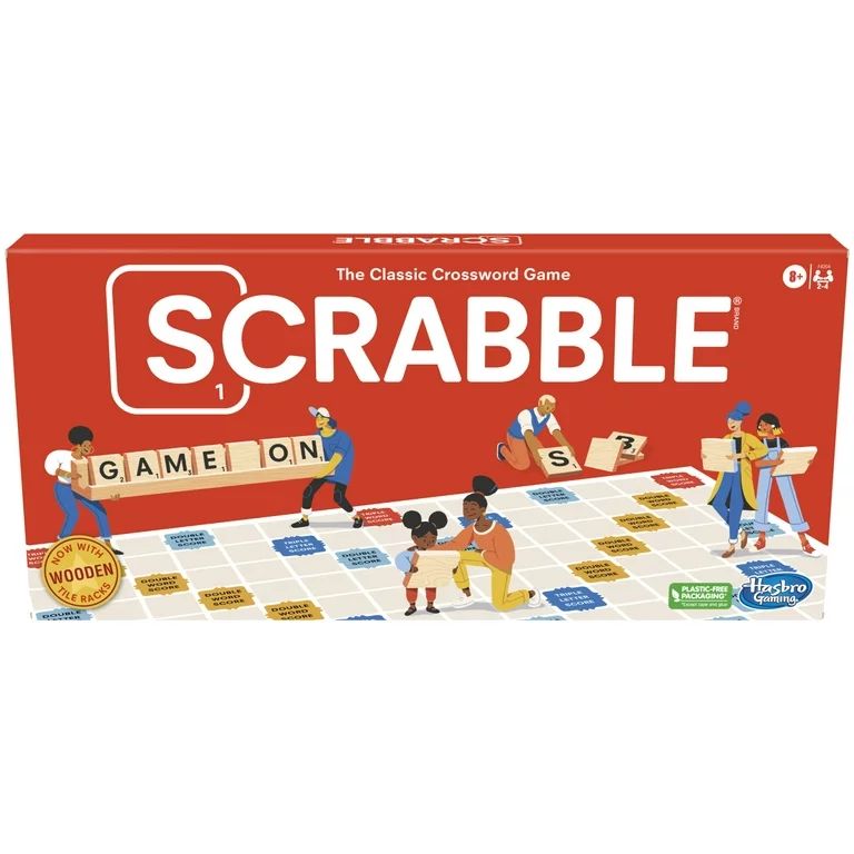 Scrabble Board Game, Classic Word Game For Kids Ages 8 and Up, Fun Family Game For 2-4 Players, T... | Walmart (US)