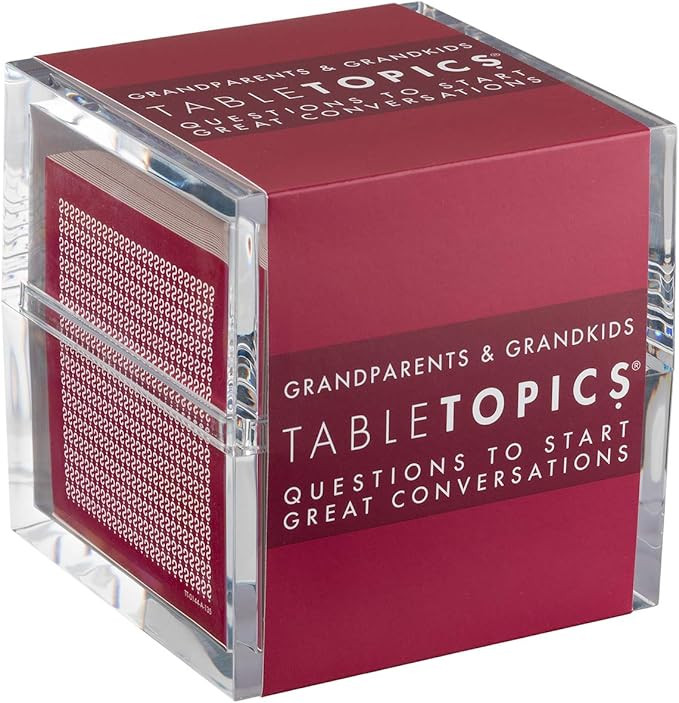 Amazon.com: TableTopics Grandparents and Grandkids - 135 Meaningful Conversation Starting Cards, ... | Amazon (US)