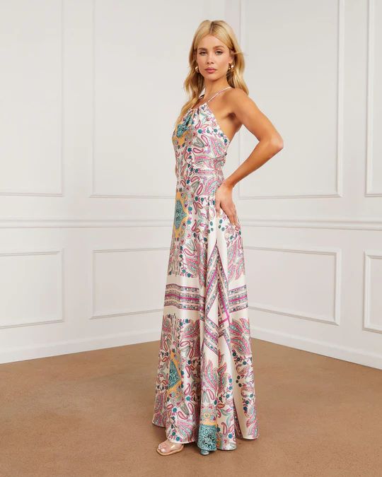 Evianna Halter Empire Maxi Dress | VICI Collection