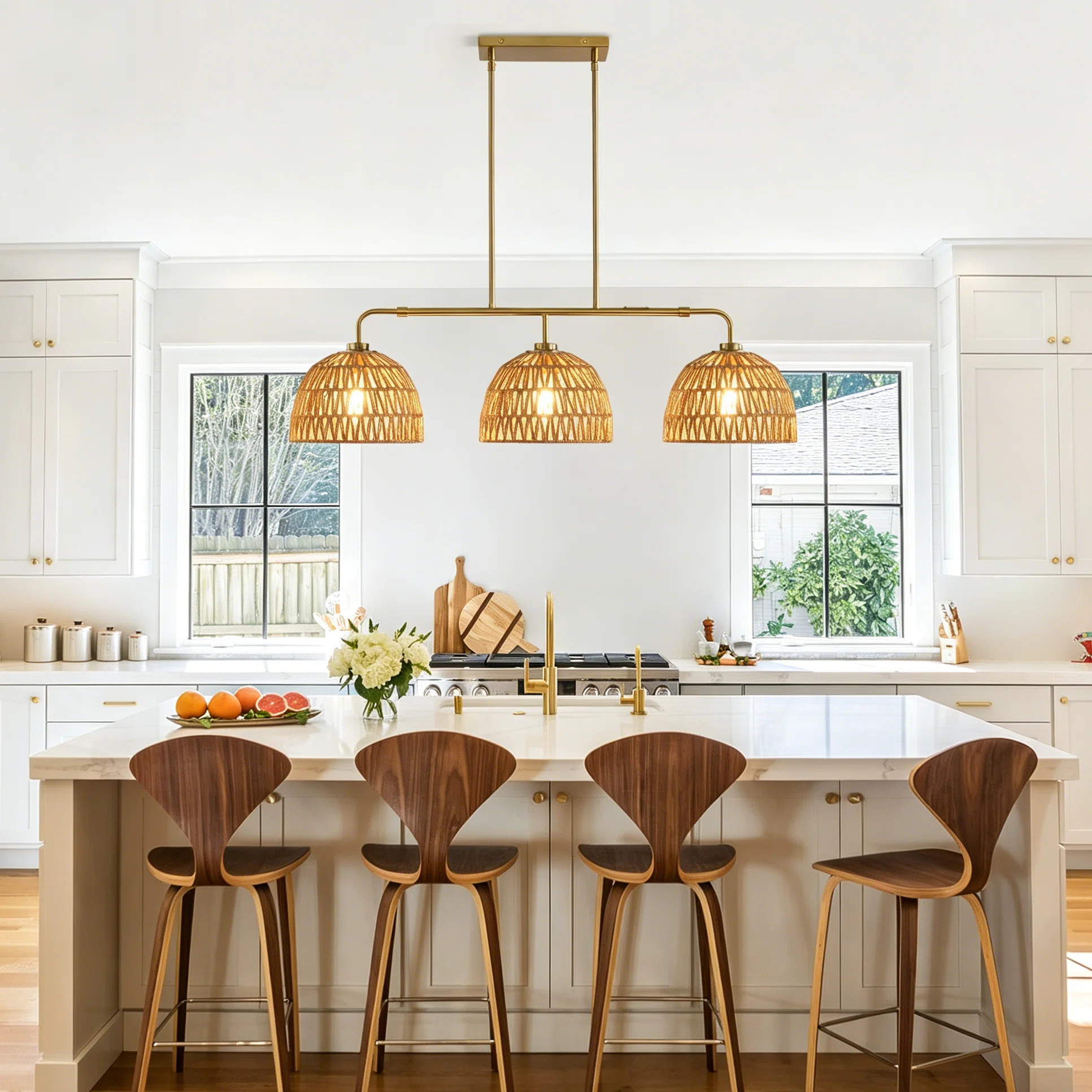 Buonomo 3 - Light Boho Kitchen Island Pendant | Wayfair North America
