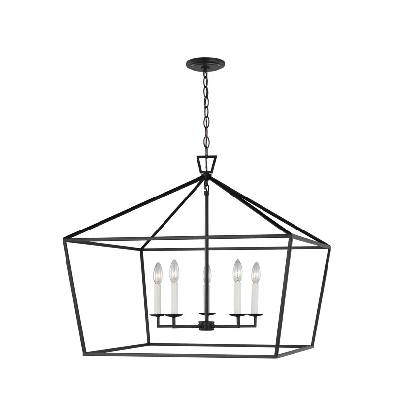 Tari 5 - Light Dimmable Lantern Geometric Chandelier | Wayfair North America