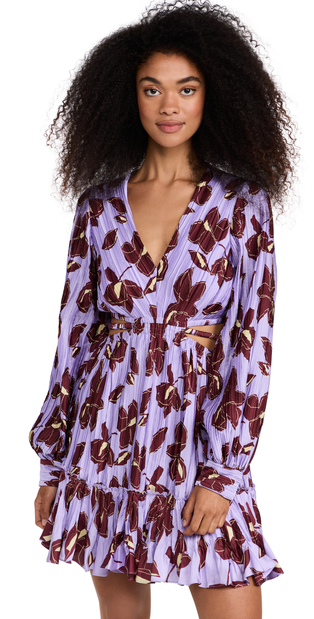 Jonathan Simkhai Londyn Collage Floral Print Cut Out Mini Dress | Shopbop