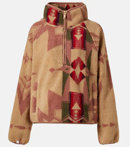 Harlow printed fleece half-zip sweater | Mytheresa (US/CA)