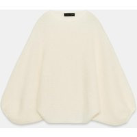 Zara - Volume Sleeve Sweater - Ecru - L - Woman | Zara US