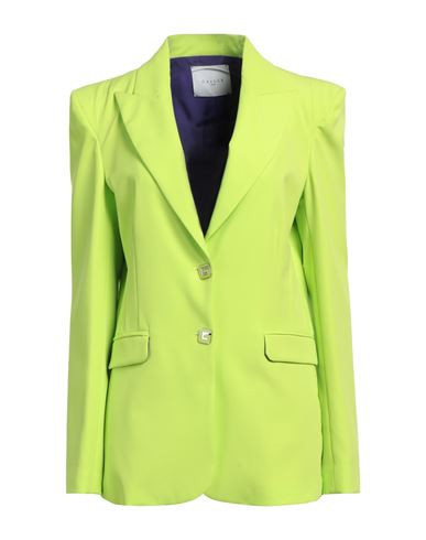 Gaëlle Paris Woman Blazer Lime green Size 4 Polyester, Elastane | YOOX (US)