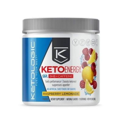 KetoLogic Energy Vegan BHB Salts - Raspberry Lemonade - 2.9oz | Target