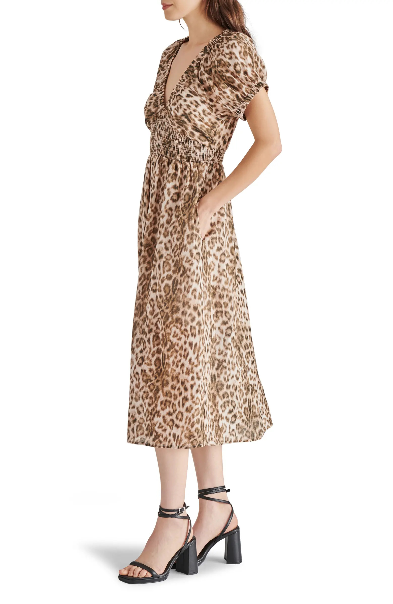 Tahlia Animal Print Midi Dress | Nordstrom