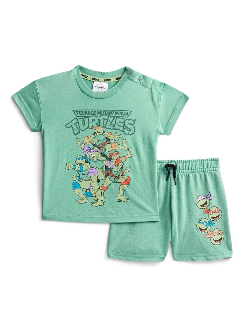 Teenage Mutant Ninja Turtles Baby and Toddler Boy Short Sleeve Graphic Tee and Matching Shorts Se... | Walmart (US)