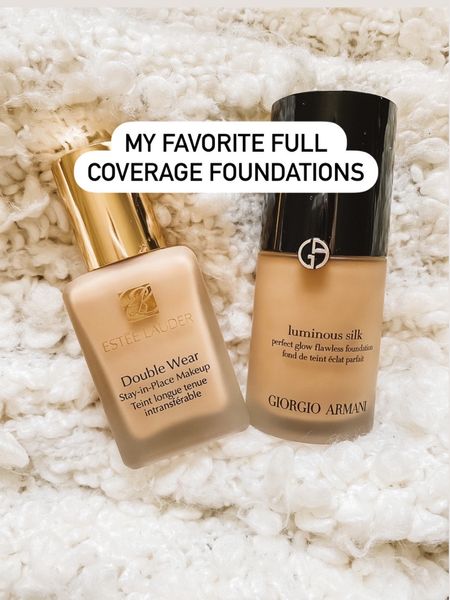 My favorite full coverage liquid foundations. Not cakey, all day wear, and buildable. 

#LTKover40 #LTKfindsunder100 #LTKbeauty