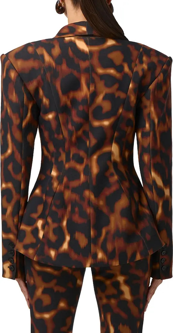 Naked Wardrobe Animal Print Ponte Blazer | Nordstrom | Nordstrom