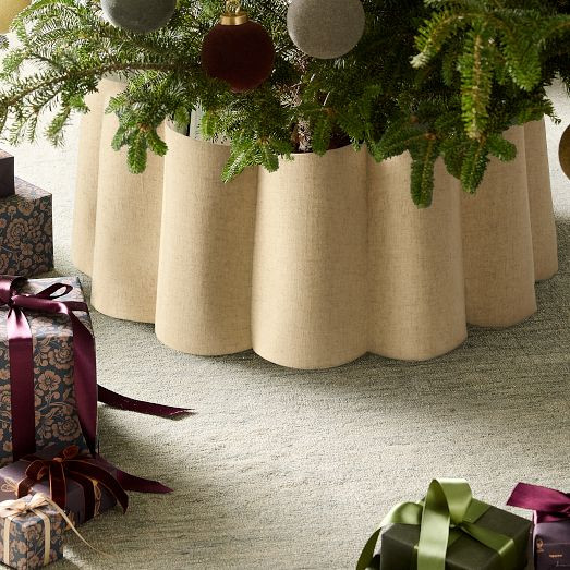 Ruffle Linen Tree Collar | West Elm (US)