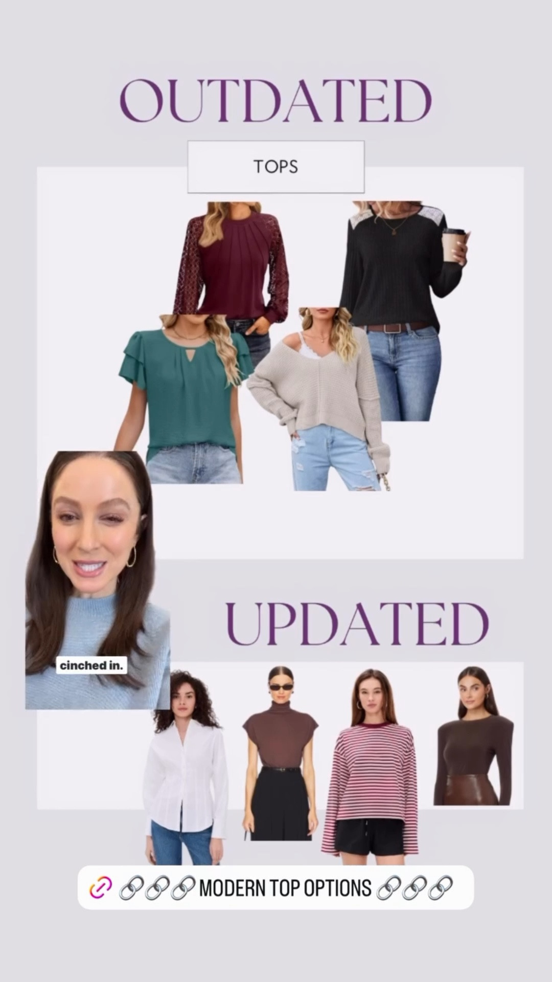 Modern top options below 