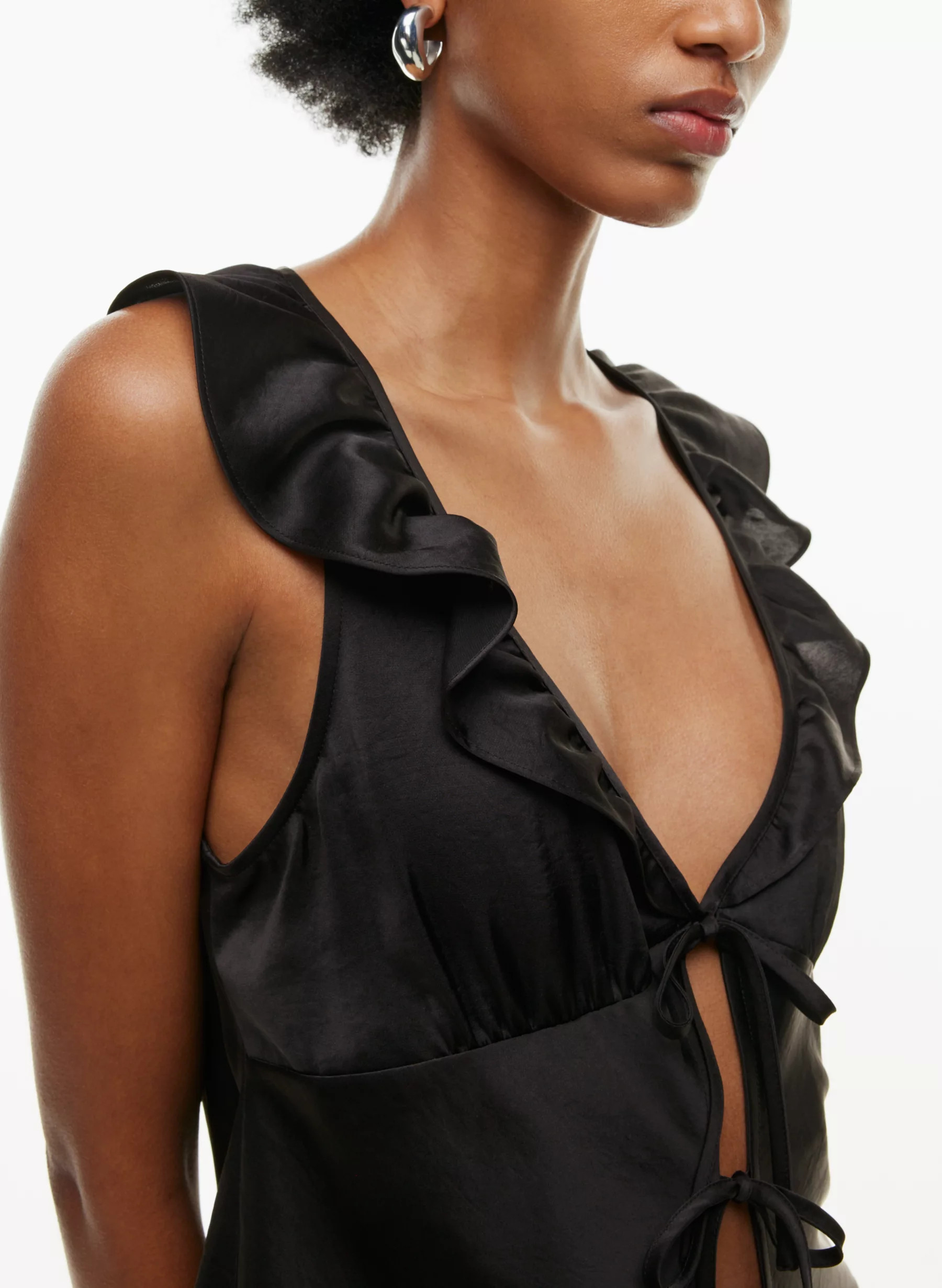 TONKA SATIN BLOUSE | Aritzia