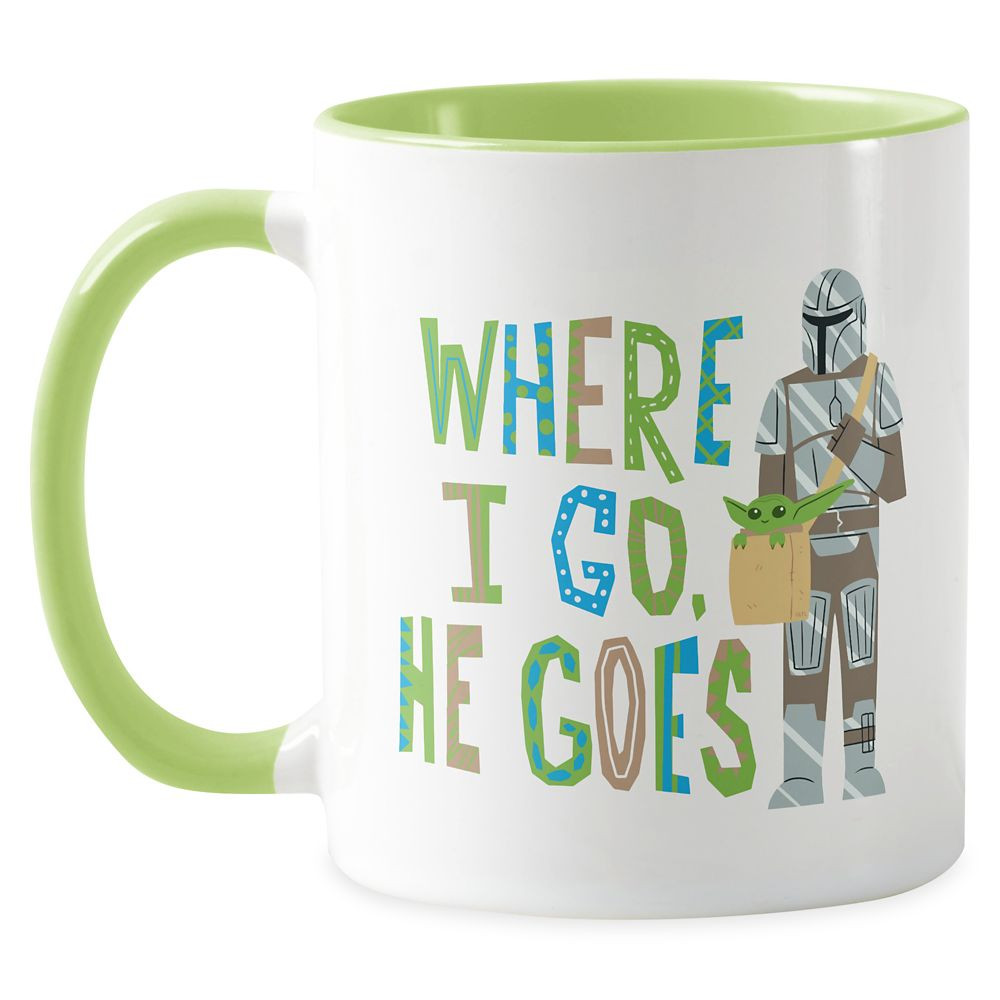 The Mandalorian ''Where I Go He Goes'' Illustration Mug \u2013 Star Wars: The Mandalorian \u2013 ... | Disney Store