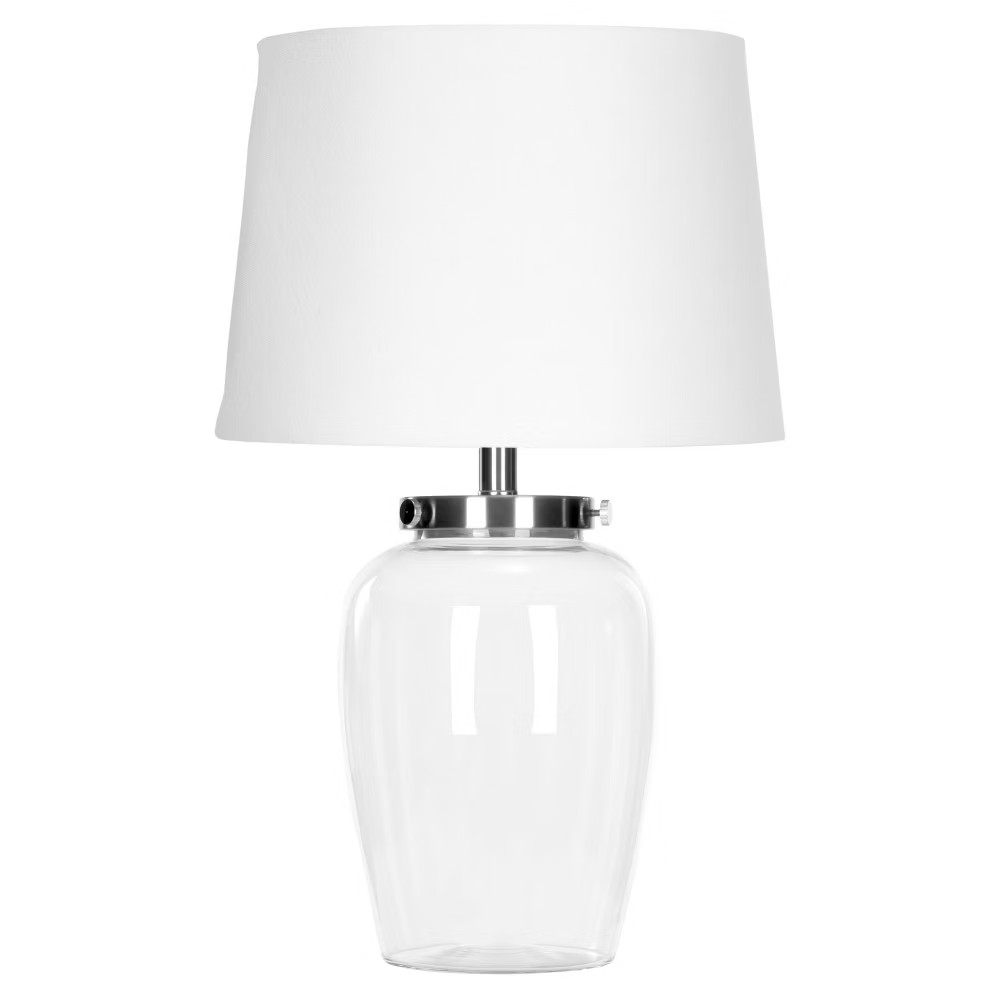 22.5" Evan Fillable Glass Table Lamp Clear (Includes CFL Light Bulb) - Safavieh | Target
