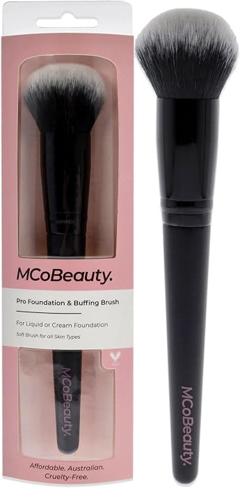 MCoBeauty - Pro Foundation & Buffing Brush – Streak-Free, Airbrushed Finish for Liquid & Cream ... | Amazon (US)