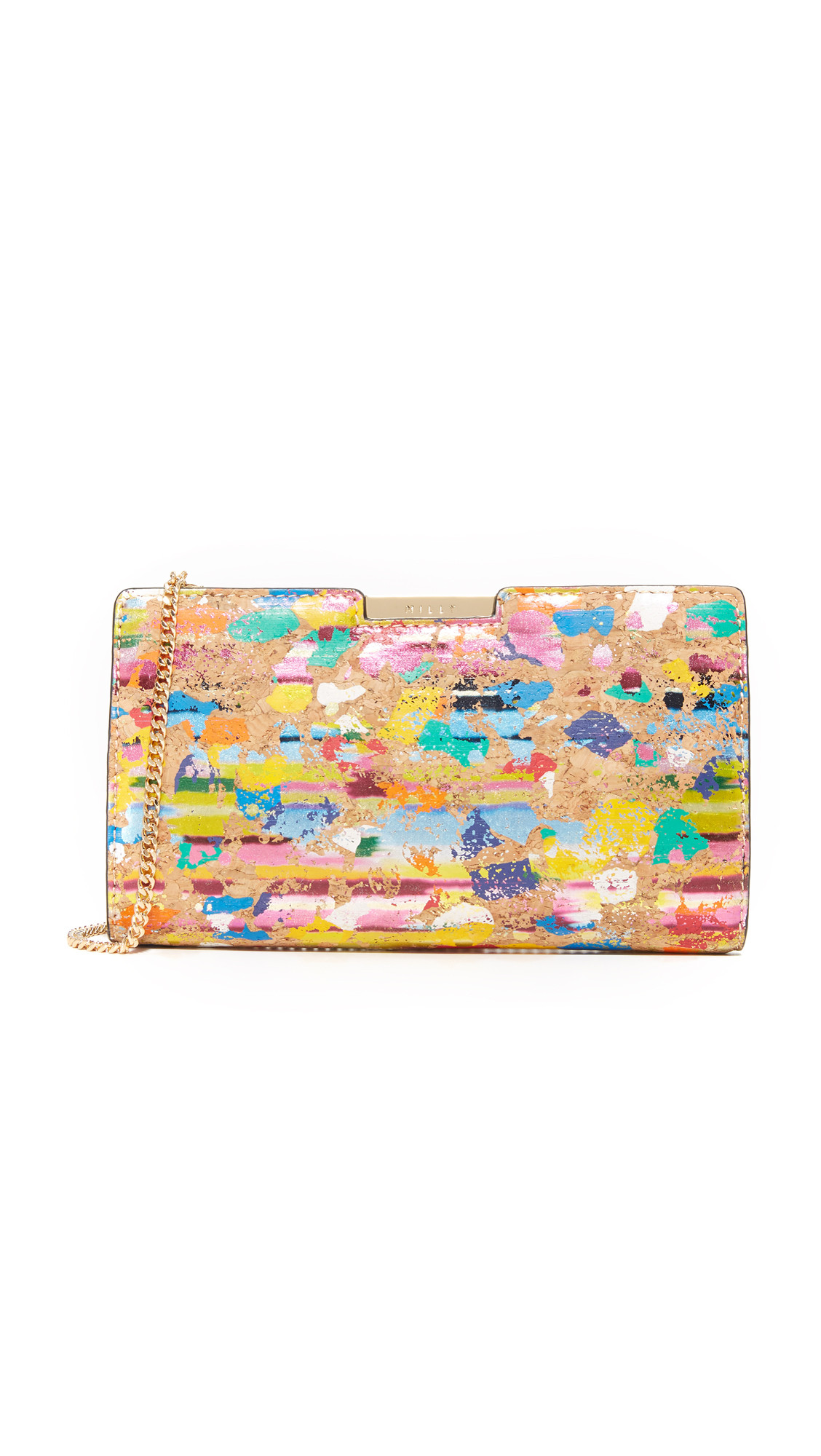 Splatter Cork Frame Clutch | Shopbop