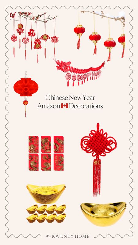 Wrap up of decorations for the Chinese or Lunar New Year for the festive season! Canadian links

#LTKfindsunder50 #LTKparties