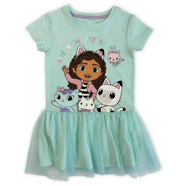 Gabby's Dollhouse Toddler Girls short sleeve  casual Tutu dress, Sizes 2T to 5T | Walmart (CA)