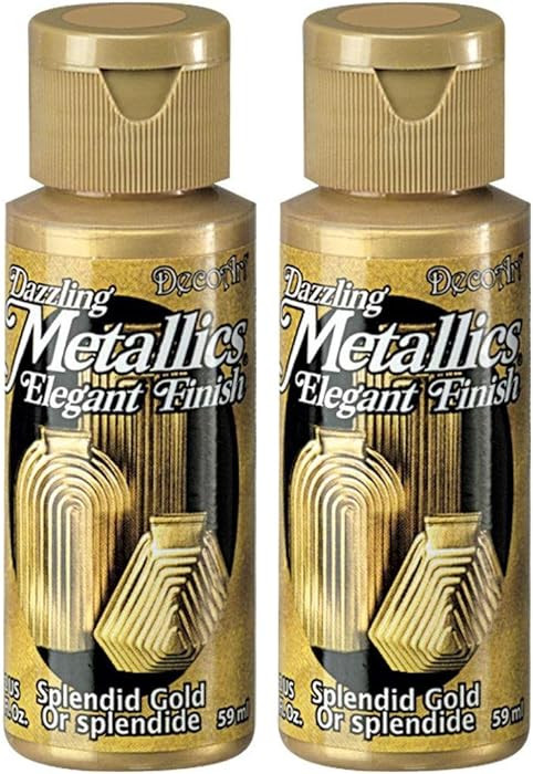 Dazzling Metallics Acrylic Paint 2oz-Splendid Gold | Amazon (US)