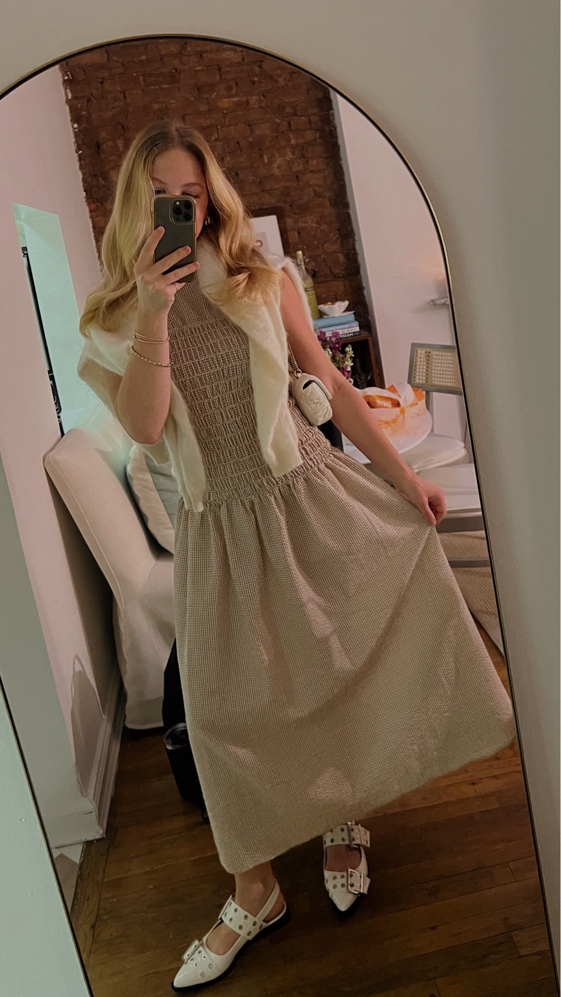 Early fall dinner outfit, comfy smocked dress & these fun flats I just snagged on sale! 

#LTKFindsUnder100 #LTKSeasonal #LTKFallSale