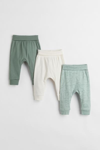 3-pack Cotton Pants | H&M (US + CA)