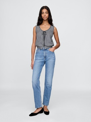 Gap × DÔEN Gingham Crop Tank Top | Gap (US)