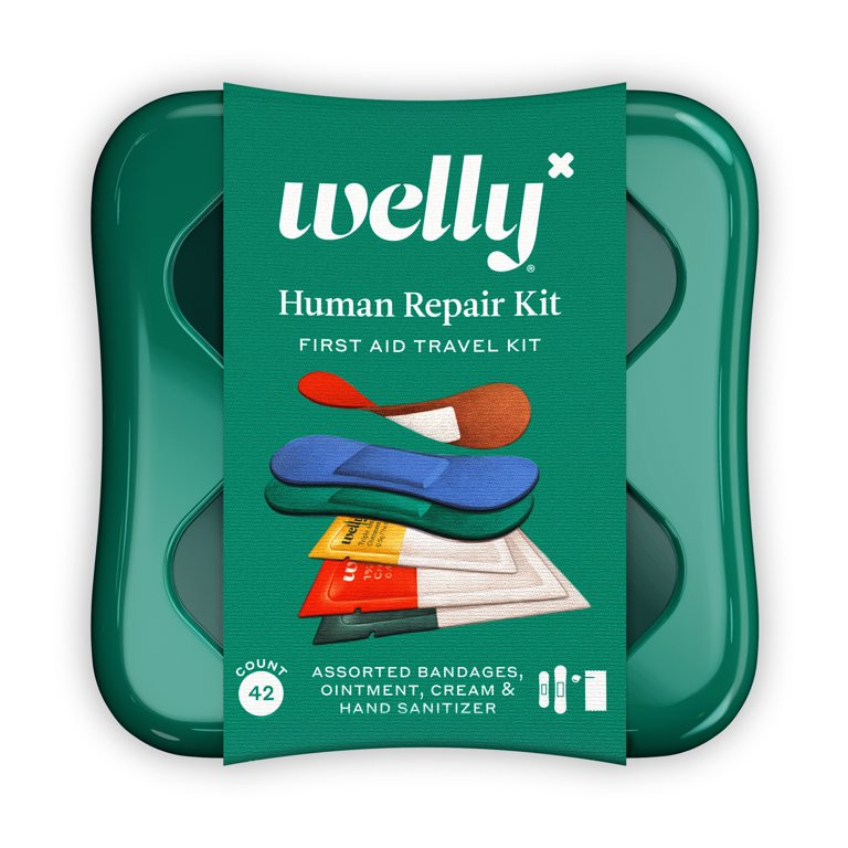 Welly Human Repair Kit, First Aid Travel, Bandages, Ointments, 42 CT | Walmart (US)