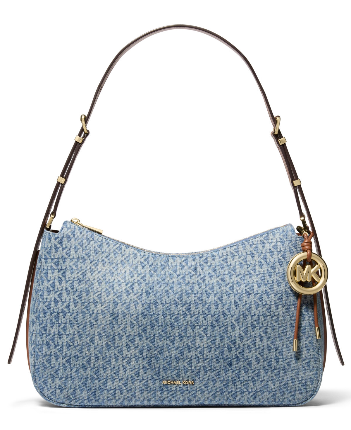 Michael Kors Nolita Top Zip Convertible Large Shoulder Bag - New Horizon/Luggage | Macy's