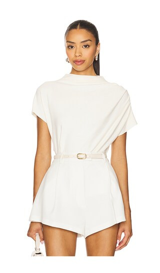 x REVOLVE Walker Draped Top in Cream | Revolve Clothing (Global)