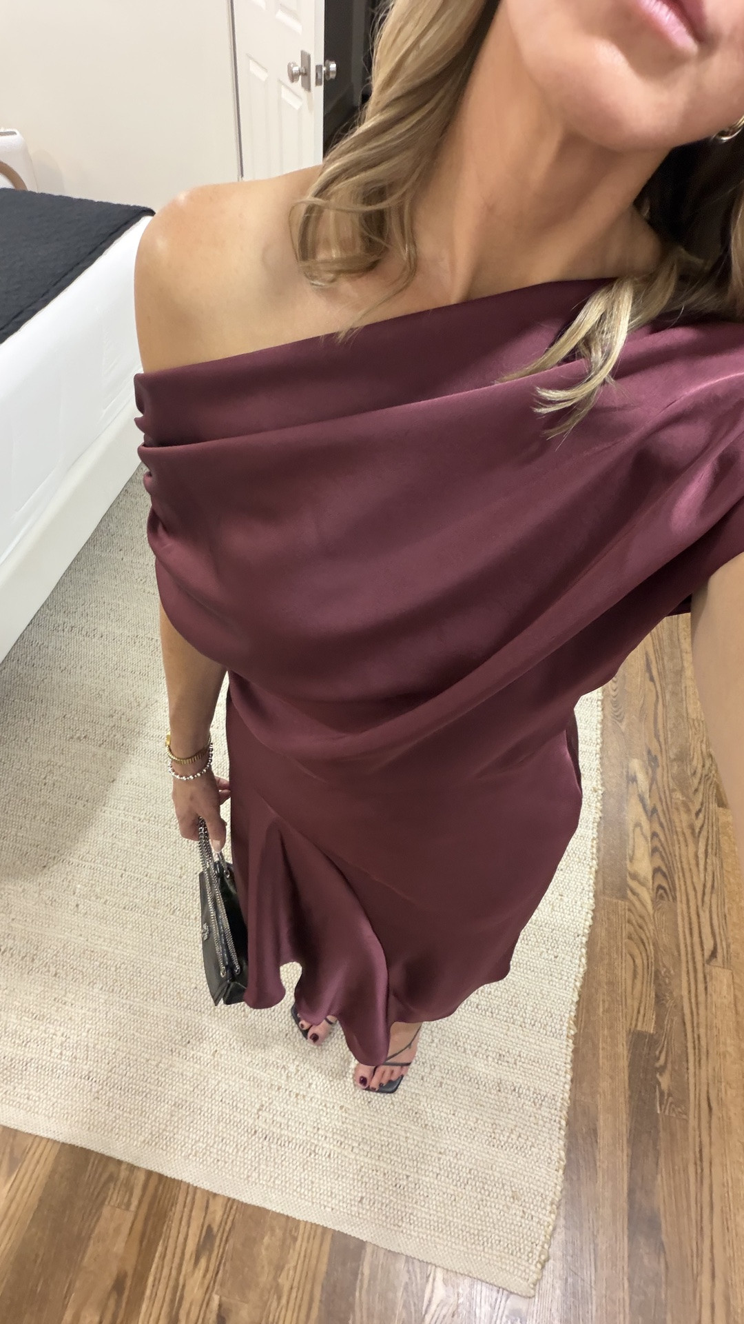 Gorgeous color.  Available in red & blue as well. Beautiful fit & style!