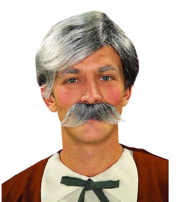 Forum Novelties Polyester Gepetto Wig and Moustache Kit, Grey | Amazon (US)
