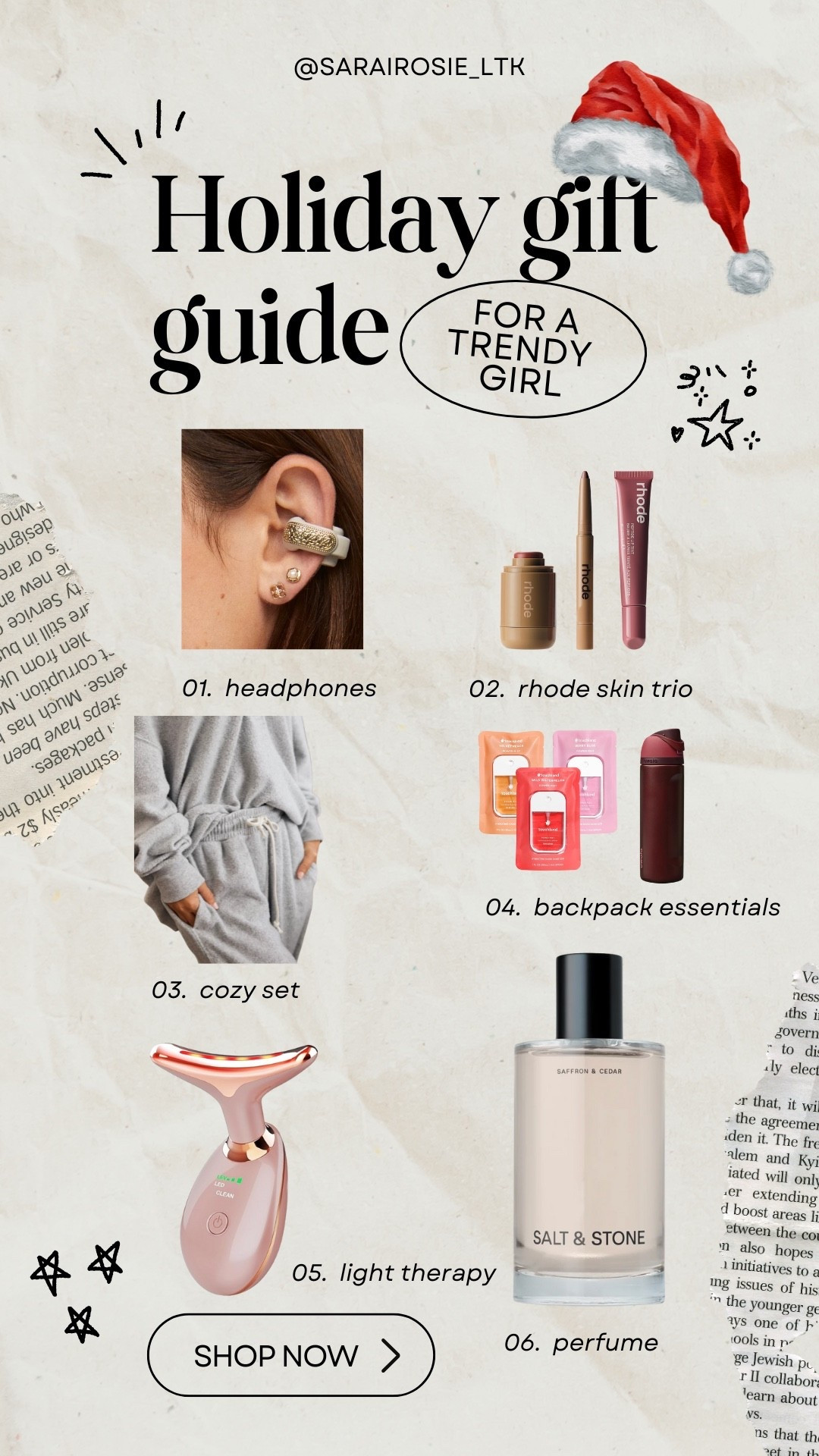 Holiday Gift Guide for the trendy teen girl 🎁✨
Rhode Trio set (because perfect lips are a lifestyle), the comfiest Aerie lounge set, and the must-have light therapy tool for that winter-glow skin.
Linking everything for easy gifting! 💗🔗

#LTKHoliday #LTKselfcare #LTKGiftGuide