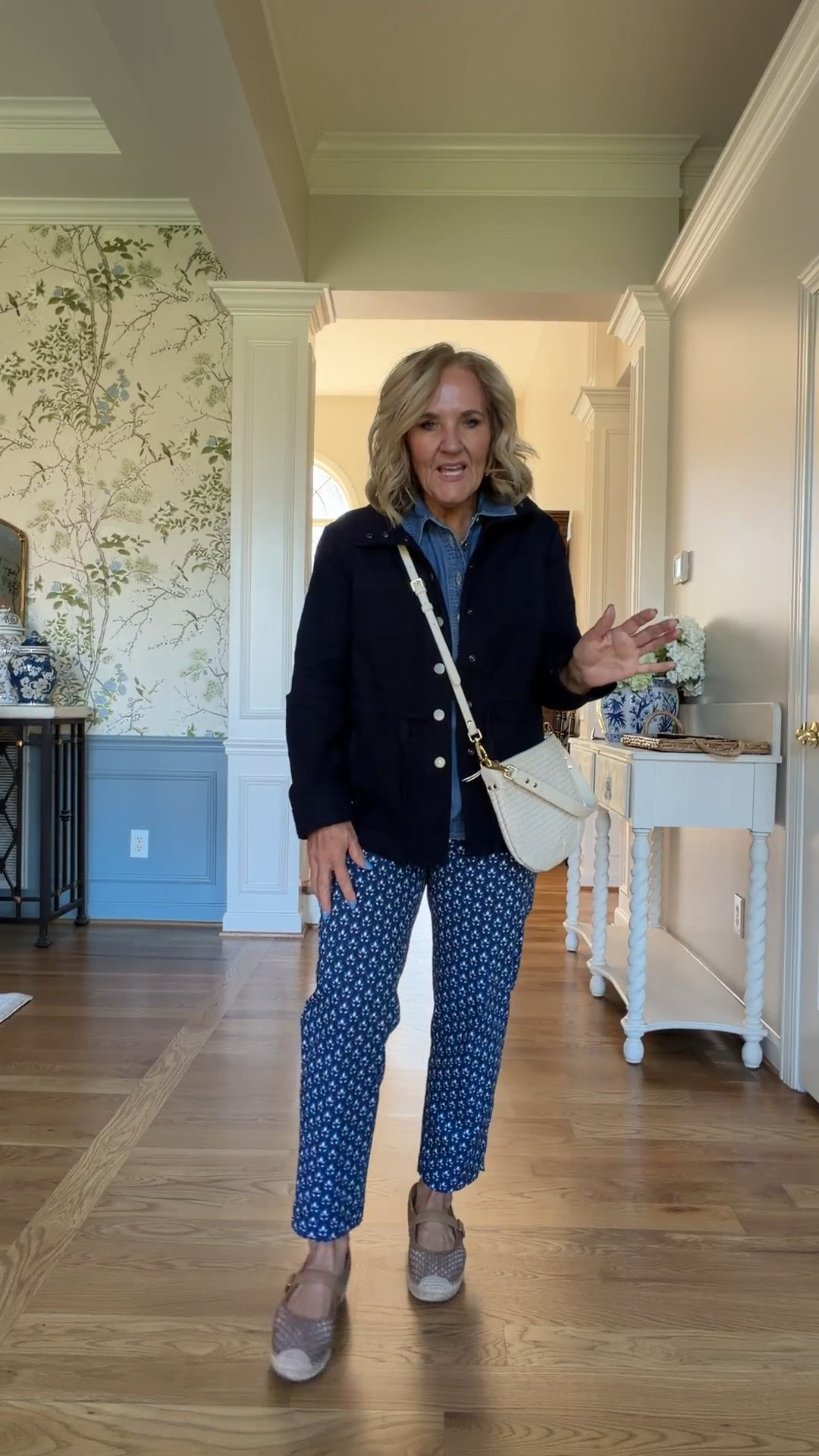 Saw this sudoku packing method and knew I needed to give it a go. I put this travel council together for a work conference, spring, European travel, a week of events with family, or you can just get some really great spring outfit idea ideas. Mostly from Talbots with a really great spring sale going on right now.
Sizes are noted below
Poplin blazer 10 petite
Poplin khaki pants 8 (I wish I had bought the 8 petite, I’ll hem them) 
White blouse size small
Twill jacket medium petite 
Blue patterned pants 8 petite 
Blue sweater large 
Denim popover medium petite 
Satin blouse med petite 
Green pants 8 petite 

Travel capsule work conference spring travel European travel 


#LTKTravel #LTKSaleAlert #LTKOver40