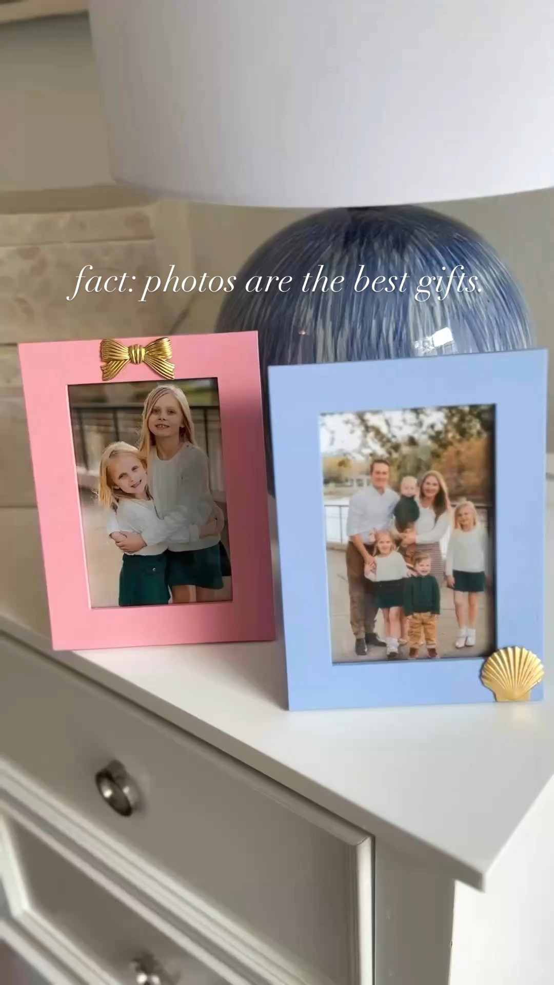 #ad I am a firm believer that photos are the best gifts. They're certainly my favorite to receive - especially when they're in a gorgeous @mariposagift Color Theory frame! The new Mariposa x @lisilerch Collection is especially gorgeous and features a signature gold accent charm on each frame. 

#LTKSeasonal #LTKFindsUnder100 #LTKHome
