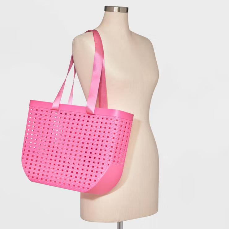 Basket Weave Woven Tote Handbag - Shade & Shore™ | Target